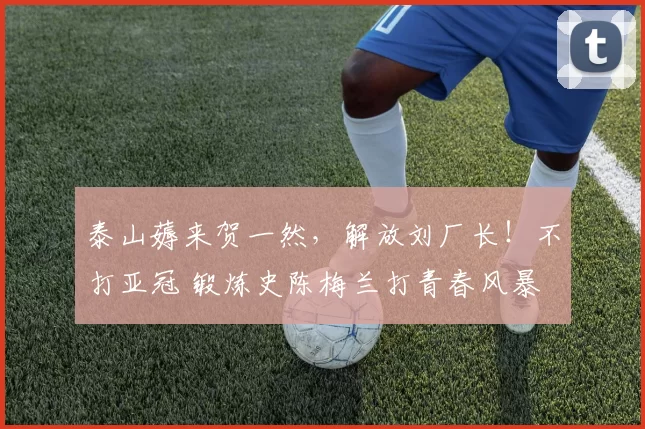 泰山薅来贺一然，解放刘厂长！不打亚冠 锻炼史陈梅兰打青春风暴